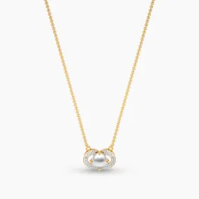 Little Pearl Diamond Necklace