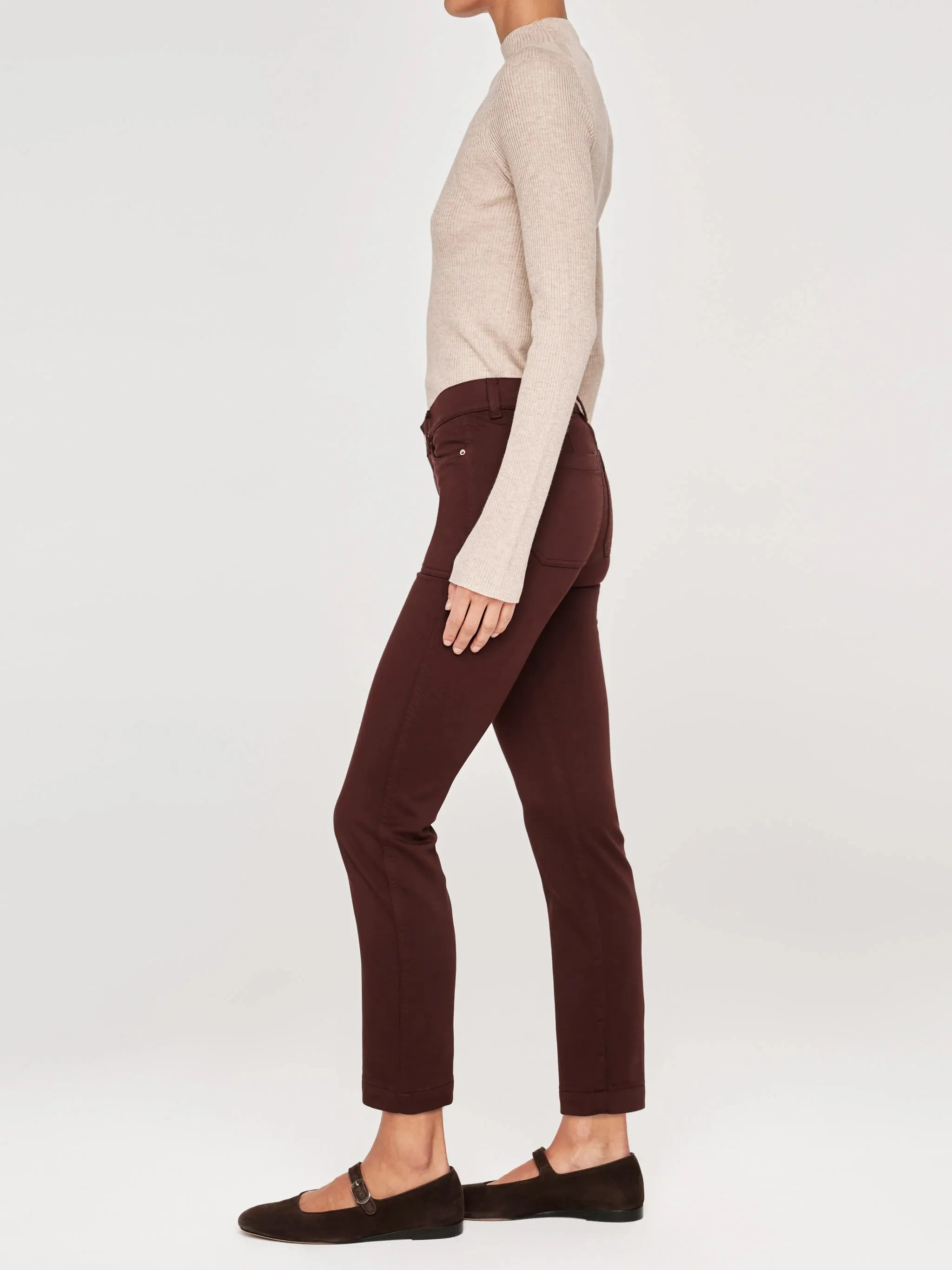 Mara Straight Ankle Jeans Bark