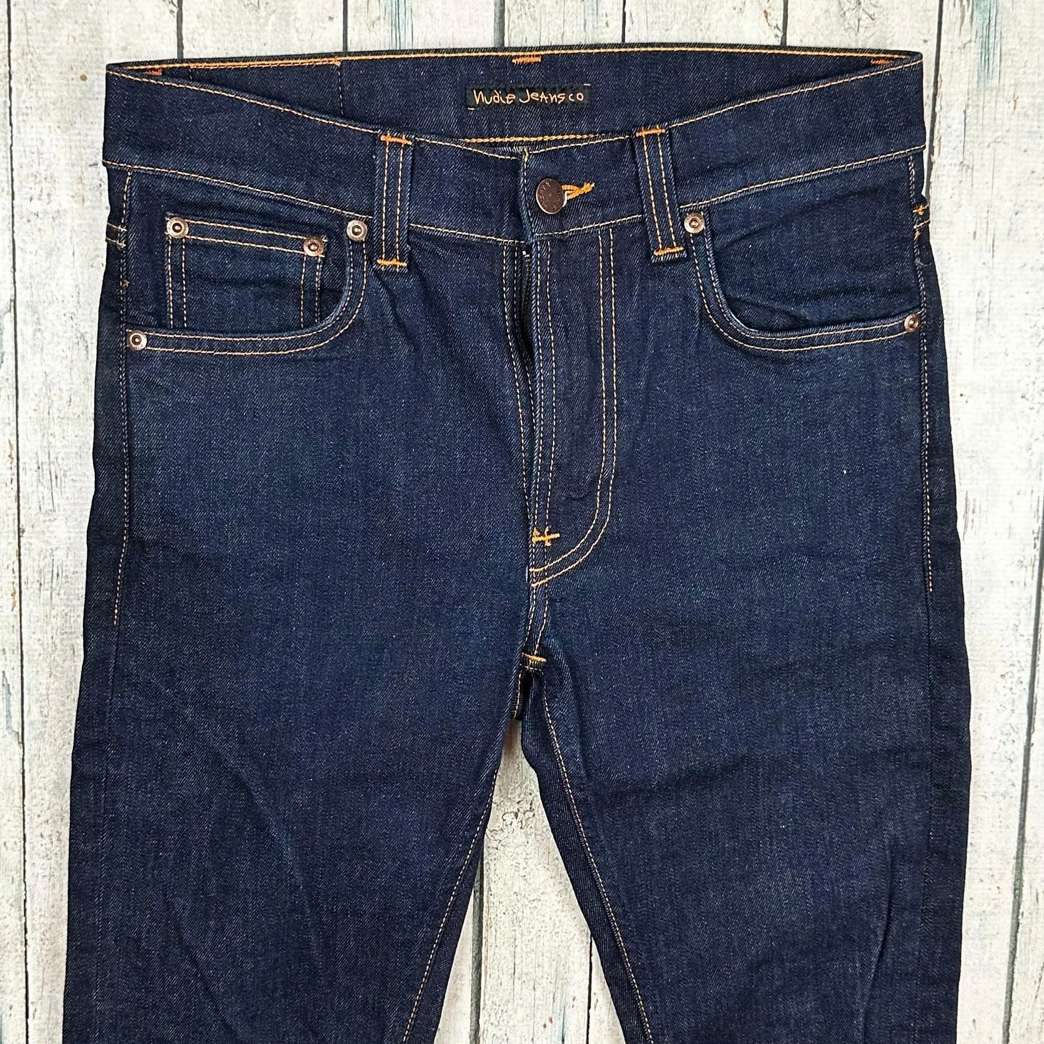 Nudie 'Lean Dean' Dry 16 Drips Wash  Jeans- Size 30/28