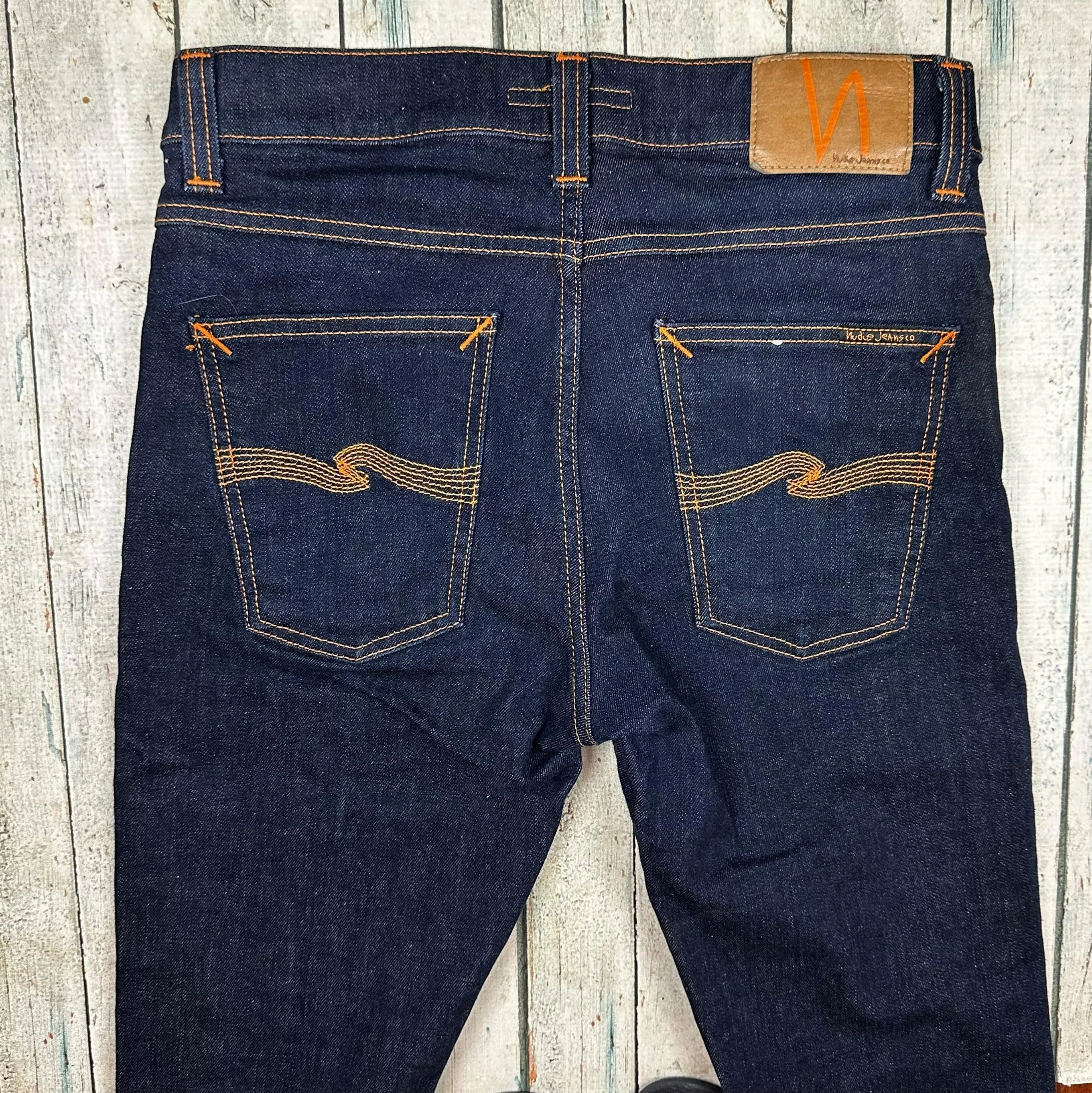 Nudie 'Lean Dean' Dry 16 Drips Wash  Jeans- Size 30/28