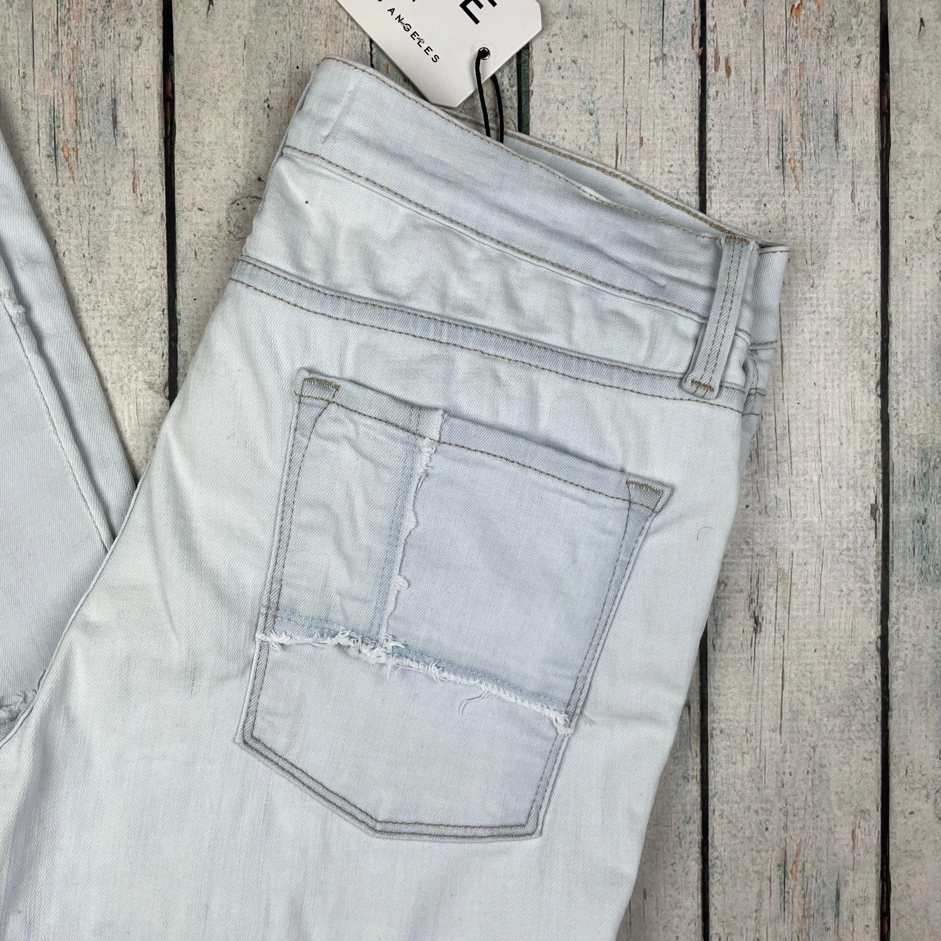NWT- Frame Denim 'Le Skinny de Jeanne' Patched Jeans -Size 30