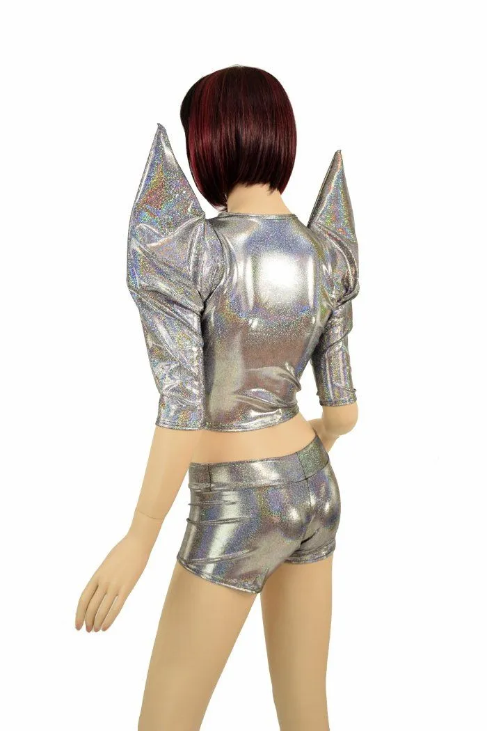 Silver Mega Sharp Shoulder Set
