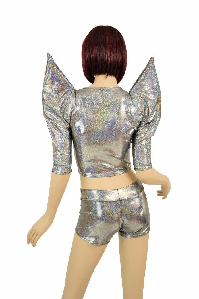 Silver Mega Sharp Shoulder Set