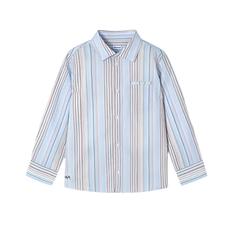 Sky Blue Stripes Oxford Shirt