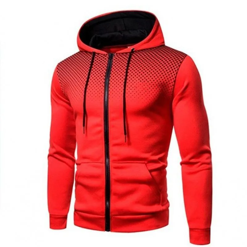 Sweatshirt Trendy Sporty Zipper Cardigan Hooded Tops Outerwear