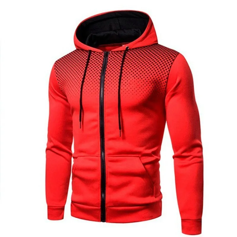 Sweatshirt Trendy Sporty Zipper Cardigan Hooded Tops Outerwear