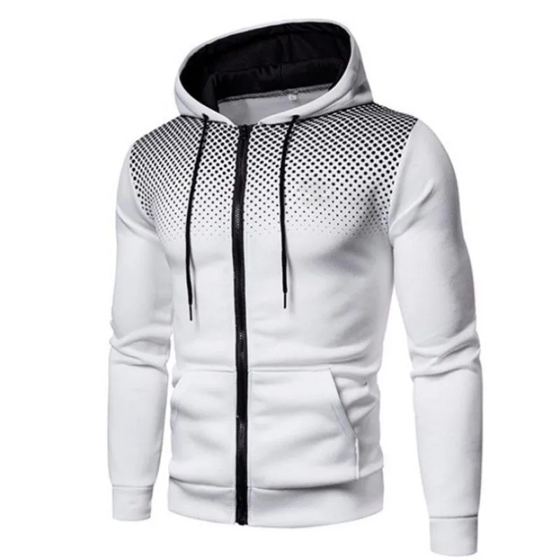 Sweatshirt Trendy Sporty Zipper Cardigan Hooded Tops Outerwear