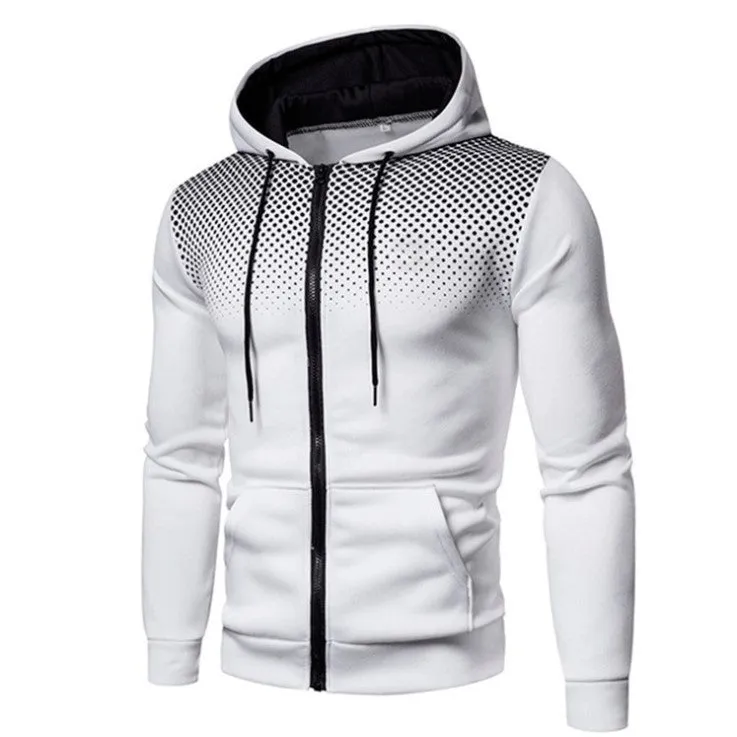 Sweatshirt Trendy Sporty Zipper Cardigan Hooded Tops Outerwear